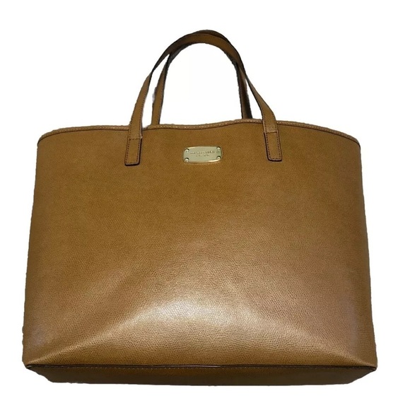 Michael Kors Brown Leather Tote Bag - Picture 1 of 6